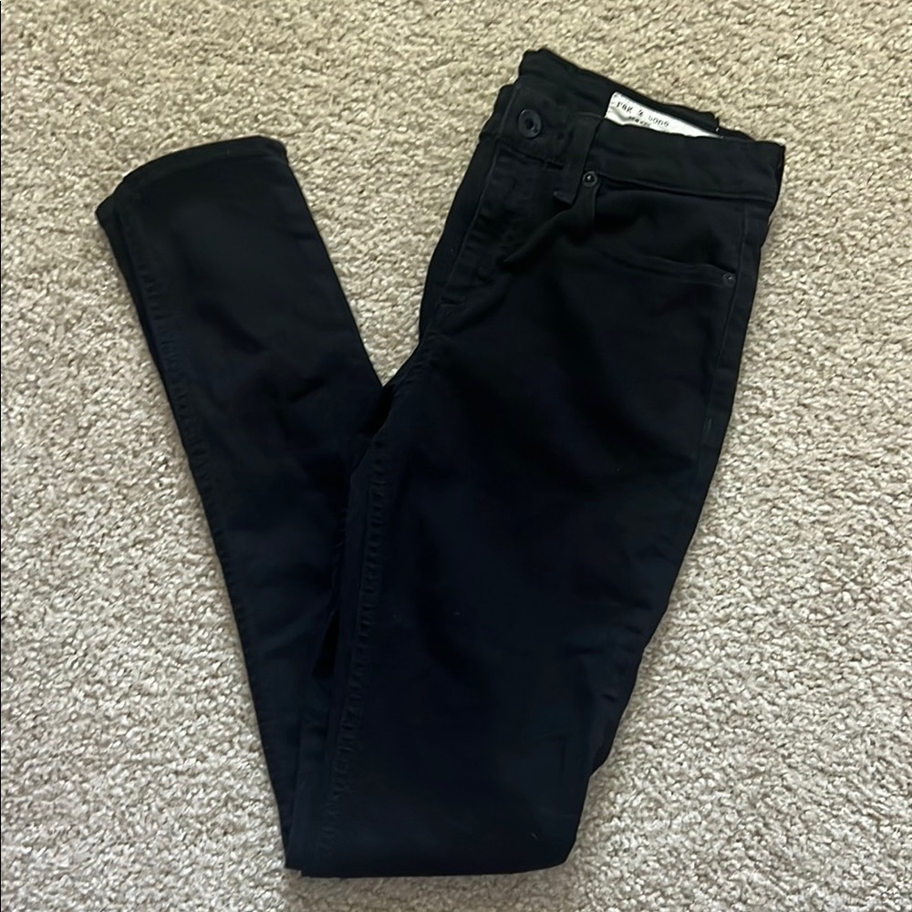 Rag & Bone Black Skinny Jeans